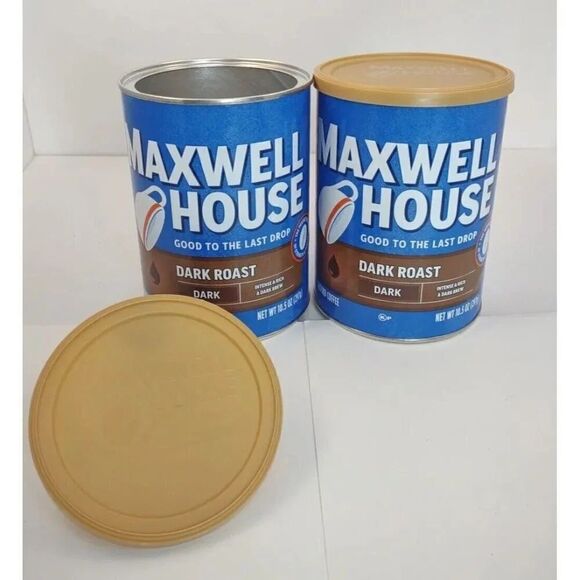 Coffee Canisters, for Arts & Crafts, paperboard with Metal Base & Plas… - Picture 1 of 10